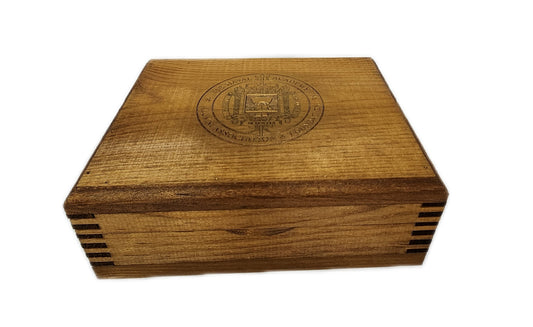 Official USNA Alumni Association laser engraved logo Executive Desktop Box